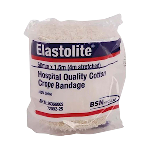 BSN Elastolite Light Support Non-Adhesive Crepe Bandage, 5cm x 1.5m, White, 12 Rolls/Pack