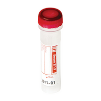 Sarstedt Blood Collection Serum Tube, 1.3mL, Red Non Spill Cap, 100 Pieces/Box