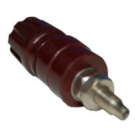 Terminal Stud Screw, 4mm Socket, Red, Each Each