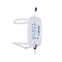 Urimaax Drainage Urine Leg Bag, 500mL, 10cm Inlet Tube, Latex Free, Fliptap, Sterile, 80 Pieces/Carton