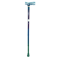Livingstone Walking Stick, Foldable, Aluminium, Black, Adjustable 89-92 cm, Each Each