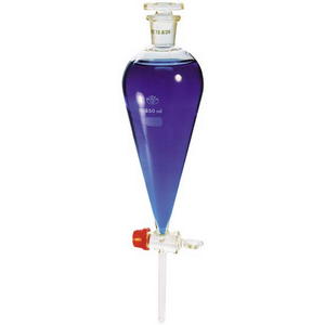 Scherf Prazision Separating Funnel, Acc. to Squibb, with Stopcock, 1,000mL, Socket Joint 29/32, Borosilicate Glass, European, Each Each