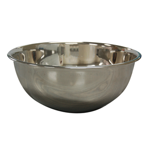 Bowl, 2.2 Litres Capacity, 23.5cm Diameter, Stainless Steel, Each