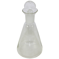 Livingstone Iodine Determination Flask, 100ml, Wide Spout, with Ground-in Stopper, Borosilicate Glass, Each Each