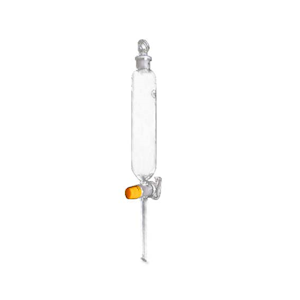 Livingstone Separating Funnel, Cylindrical, with Glass Stopcock, 60mL, Glass, Each Each