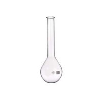Simax Flask, Kjeldahl, 100mL, Top 34mm, Bottom 60mm, Height 200mm, Borosilicate Glass, European, Each Each