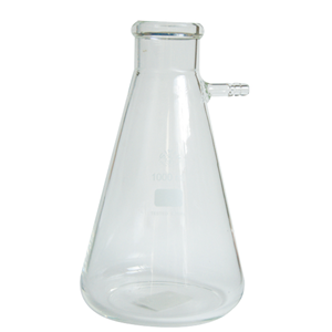 Simax Buchner Filter Flask, 1000ml, with Glass Side Hose, European, Each Each