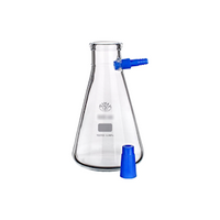 Simax Buchner Filter Flask, 2000ml, Conical, with Recyclable Plastic Hose Connector, Borosilicate Glass, Each Each