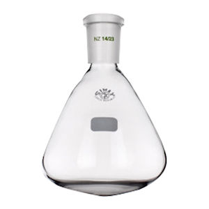 Simax Micro Flask, Round Bottom, 10mL, Socket Joint 14/23, 32 x 50(H) mm, Borosilicate Glass, European, Each Each