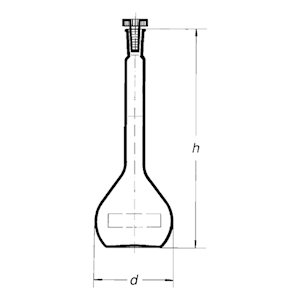 Simax Volumetric Flask Class B