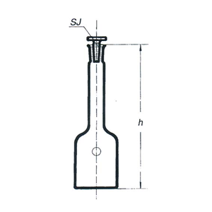 Flask Stohmann Glass Stop 1 Liter Socket Joint 24/29 Each