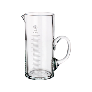 Simax Measuring Jug, Glass Jug, with Handle and Spout, Cylindrical, Graduated, 100mL, 50 x 100(H) mm, Boro Glass, European, Each