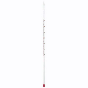 Laboratory Thermometer, Red Spirit, -10 to 50degC, 1deg Division, 300mm Length, 10/Box Box