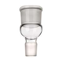 Simax Adapter, Reduction, Inverted, Socket Joint 24/29, Cone 19/26, 25(L) mm, Borosilicate Glass, Each Each