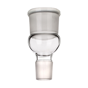 Simax Adapter, Reduction, Inverted, Socket Joint 24/29, Cone 19/26, 25(L) mm, Borosilicate Glass, Each Each