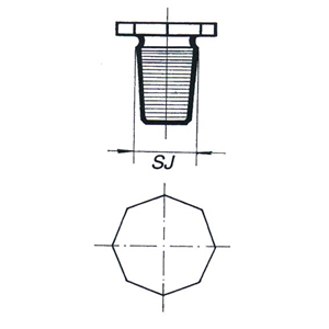 Stopper for Lab Reagent Bottle Glass 500ml Socket Joint 24/29 European Each