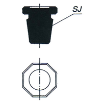 Simax Octagonal Glass Stopper