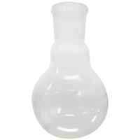 Flask, Round Bottom, 100ml, Short Neck, 24/29 Socket Joint, Borosilicate Glass, Bomex, Each Each