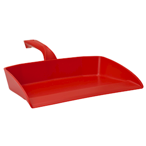 Vikan Heavy Duty Dustpan, 295mm, Polypropylene, Red, Each Each
