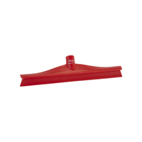 Vikan Ultra Hygiene Floor Squeegee, 40 x 95 x 400mm, Single Blade, Red, Each Each