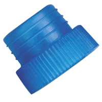 Stopper, Closed Bottom, for 16mm Tubes, Yellow Recyclable Plastic, 1000/Bag Bag