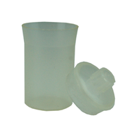 Aptaca Weighing Bottle, 30ml, 50mm Height x 30mm Diameter, Semi-transparent, Polypropylene, Autoclavable, Each Box