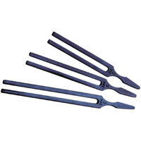 Livingstone Tuning Fork, 128 Hertz, A-Frequency, Blued Steel, Each Each