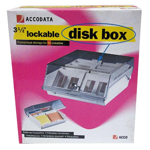 DISK BOX 3.5" 80 CAP. LOCKABLEEACH Each