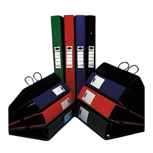 Marbig Deluxe Insert Ring Binder, A4, 25mm, 4 D-Rings, Green, Each Each