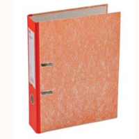 Marbig Reinforced Spine Colour Mottle Lever Arch File, A4, Red, Each Each