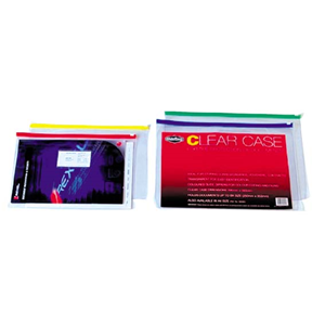 Clear Case A4 Pvc 335X245mm Mbg Blue Each Each
