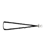 LANYARD NYLON HANGING 51CM BLK51CM 10/PK Pack