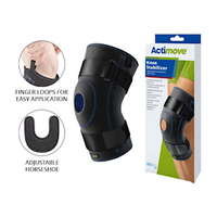 Actimove Sport Knee Stabiliser Horseshoe with Stay, Large, Black, Each