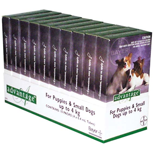 Advantg SML Dogs&Pup to 4kg,0.4ml x4,S5 Pack
