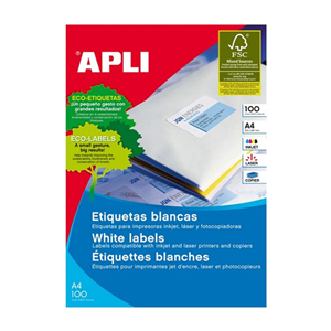 Cop/Las/Ink Label Adhesive 14Up 98X38mm 100/Pk Pack