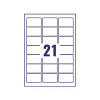 LABEL ADDRESS 63.5X38.1MM, 21/SHEET 100SHEET/PK ARROW Pack
