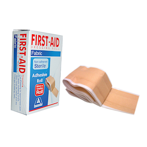 Out of Date, Adhesive Fabric First Aid Roll w/ Pad, 6cm 1M, 1/Pk, Original Unopened Condition, Price Discounted, while Stocks Last Pack