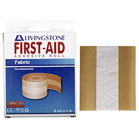 Livingstone Adhesive Fabric First Aid Roll with Pad