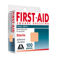 Out of Date, Polyvinyl Chloride (PVC) Adhesive Dressing, Size 35-38mm, 100/Box, Original Condition, Price Discounted, While Stocks last Box
