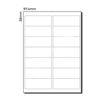 COP/LAS/INK LABEL AUSTAB CL14 97.4X38MM 100/PK Pack