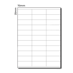COP/LAS/INK LABEL AUSTAB CL33 70X25.4MM 100/PK Pack