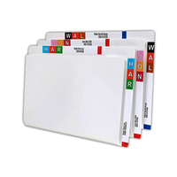 LATERAL TWIN TAB FILE F/CAP S/WGT WHT 50/BX Box