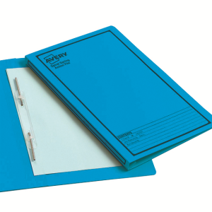 SPRING FILE FSC BLUE PTD BLK 25/BX Pack