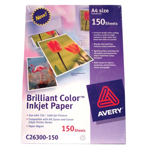 Spec. Avery Ink Jet Biodegradable Paper C26300 A4 , 150/Pack Pack