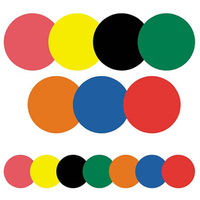 Fluoro Green Dots 8mm 520/pk ******** Pk Of 520 Not 5200*** Pack
