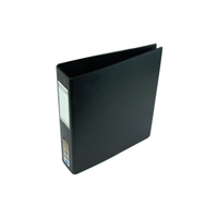 Bantex Insert Ring Binder, A4, 50mm, 2 Rings, Black, Each Each