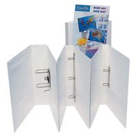 Bantex Insert Ring Binder, A4, 25mm, 2 D-Rings, White, Each Each