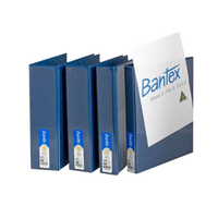 Bantex Insert Ring Binder, A4, 16mm, 2 O-Rings, Blue, Each Each