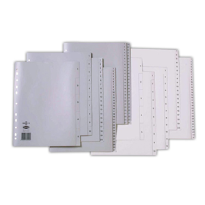 DIVIDER A4 PVC 1-100 NUMERIC GRY SET Each