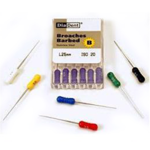 DIADENT CC BROACHES XXXXFINE PUR 6/PK Pack